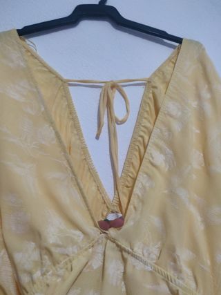 Blusa Zara Amarilla Talla XL