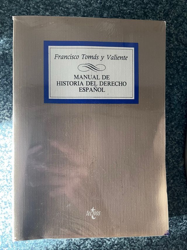 MANUAL DE HISTORIA DEL DERECHO ESPAÑOL