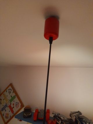 Lámpara Helicóptero Infantil Roja y Amarilla