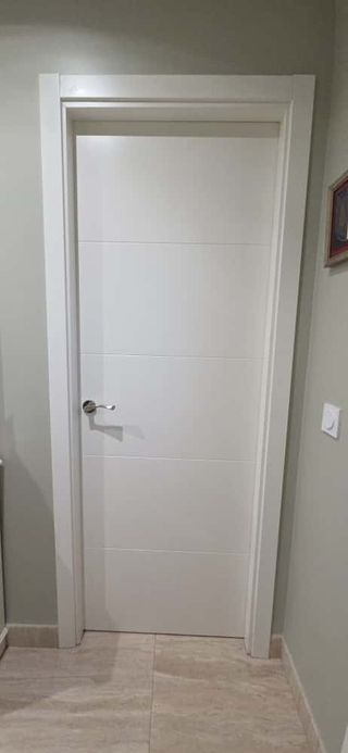 Puertas interiores lacadas en blanco