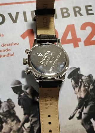 Reloj Invicta Cronógrafo Plata y Marrón