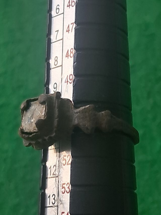 Anillo antiguo piedra cristal