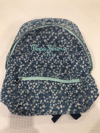 Mochila Pepe Jeans Estrellas Denim Azul