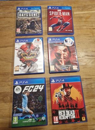 Vendo 6 juegos PS4