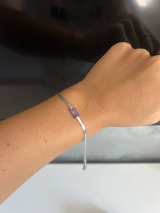 Braccialetto Marlù con pietra viola