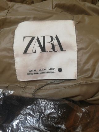Chaqueta Anorak Zara Mujer Beige