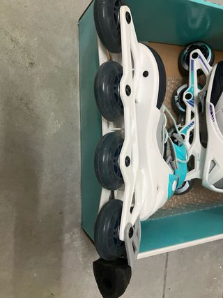 Patines en línea Oxelo grises y turquesa 35/38