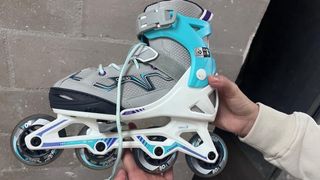 Patines en línea Oxelo grises y turquesa 35/38