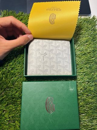 Cartera cuero Goyard Blanca