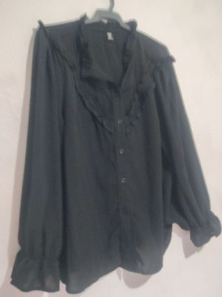 Blusa Negra Talla Grande