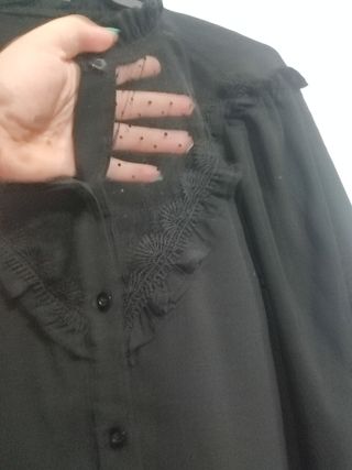 Blusa Negra Talla Grande