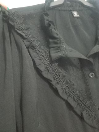 Blusa Negra Talla Grande
