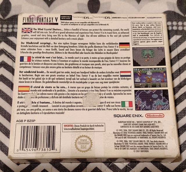 Final Fantasy V Game Boy Advance