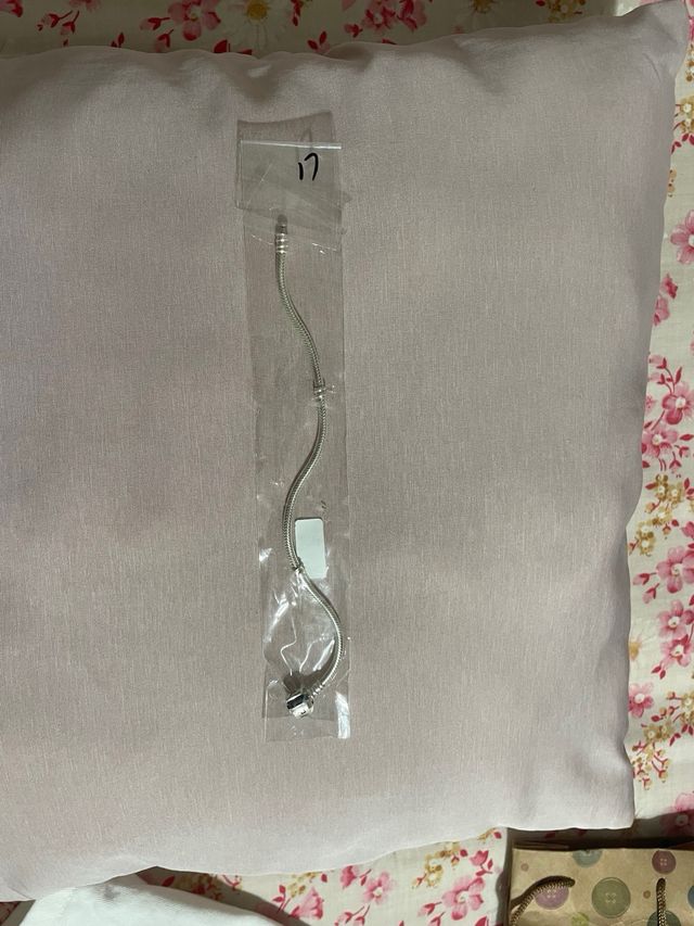 Pulsera de plata con cierre