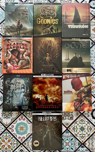 Películas 4K UHD y Bluray