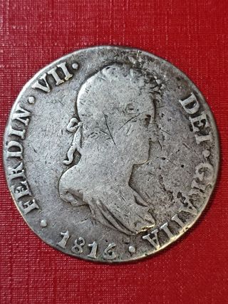 8 Reales Plata  1816 JP Fernando VII