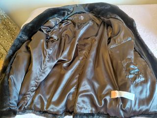 Chaquetón de pelo marrón