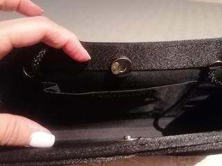 Bolso de fiesta negro con pedrería