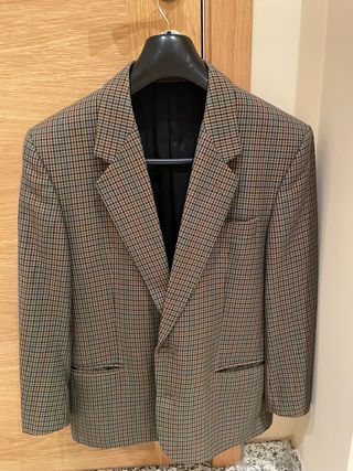 Americana de cuadros hombre