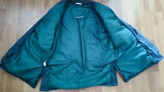 Parka verde para colegio, Unisex Talla 14