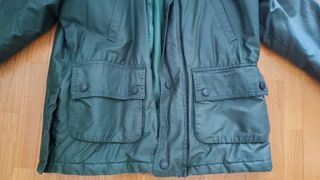 Parka verde para colegio, Unisex Talla 14