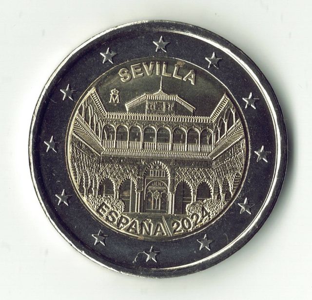 Moeda 2 Euro Espanha 2024. UNC. Sevilha