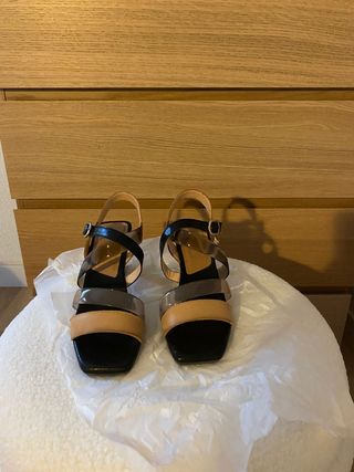 Sandalias Hispanitas Beige, Marrón y Negro Talla38