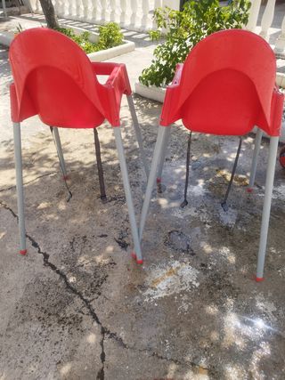 Trona roja para bebé 2 uds