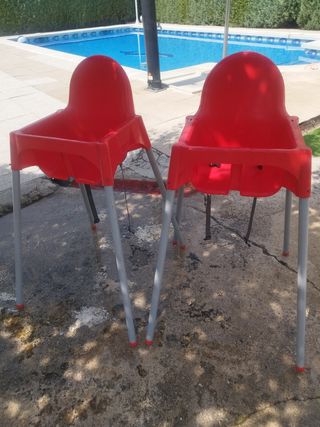 Trona roja para bebé 2 uds
