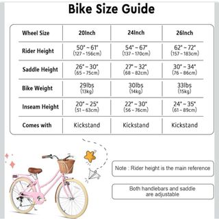Bicicleta Glerc Missy 24” NUEVA a estrenar – rosa
