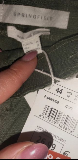 Lote 2 faldas lino la verde están sin estrenar 