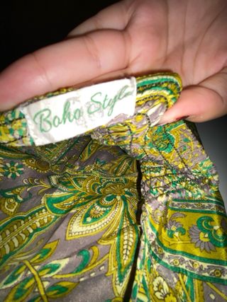 Mono largo con estampado y espalda abierta