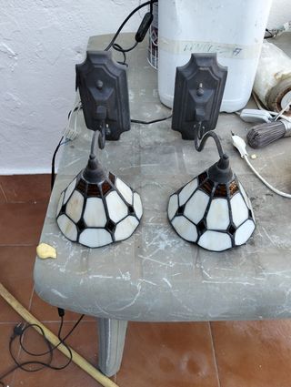 Apliques de pared nacarados