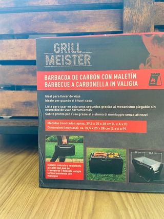 Barbacoa Grill Meister con Maletín - NUEVA