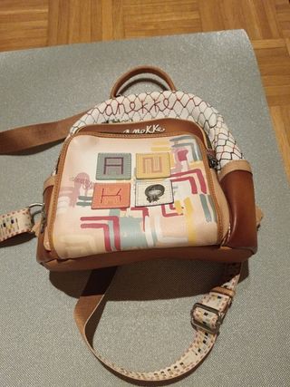 Mochila Anekke Beige Multicolor