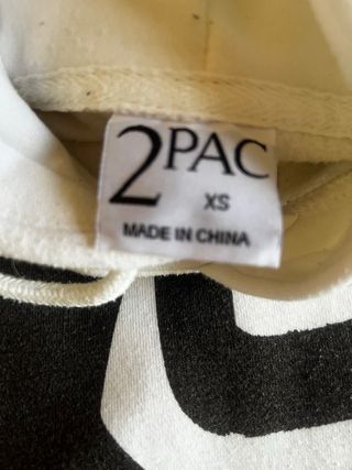 Sudadera Tupac Until The End Of Time Talla XS