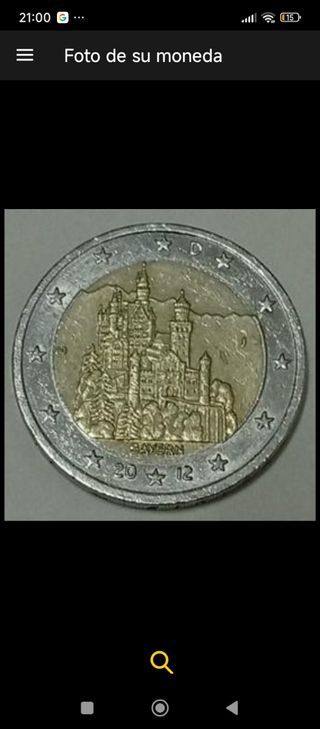 Moneda 2 Euros Alemania Bayern 2012