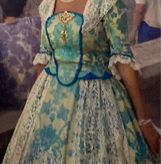 Traje de Fallera Azul Turquesa