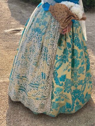 Traje de Fallera Azul Turquesa
