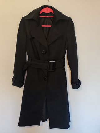 Trench Zara Negro