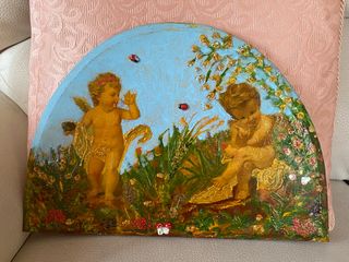 Icona Angeli Putti Prato Fiorito