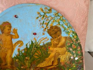 Icona Angeli Putti Prato Fiorito