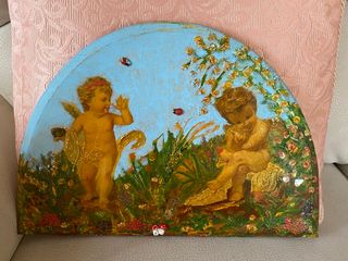 Icona Angeli Putti Prato Fiorito