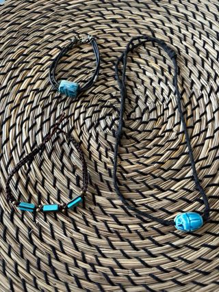 Conjunto collar y pulseras estilo egipcio