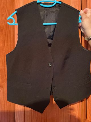 Chaleco formal negro
