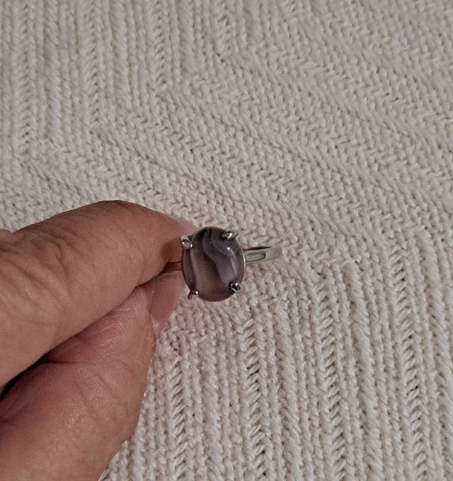 Conjunto Anillo y Colgante Piedra Ágata