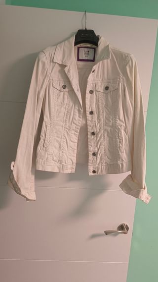 Chaqueta vaquera blanca Mar Collection Talla S