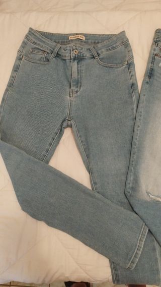 Lote 2 pantalones vaqueros talla 42