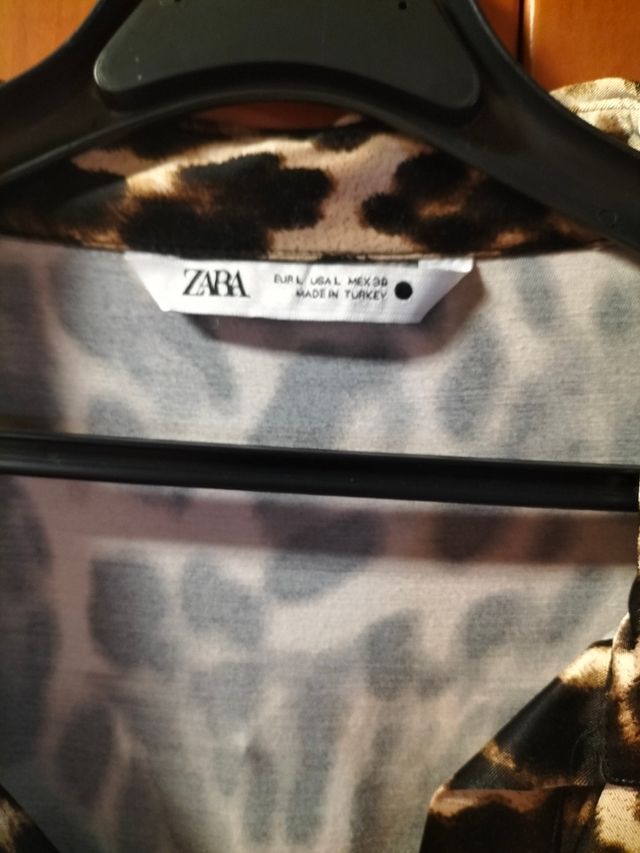 Camisa Zara Estampado Leopardo