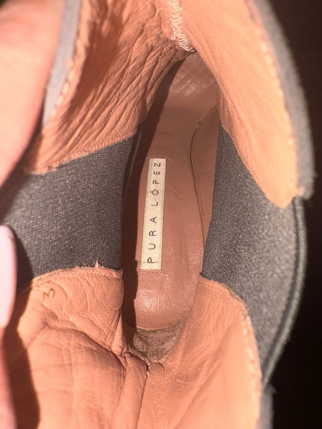 Botines Pura Lopez Gris